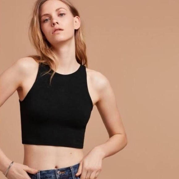 Aritzia Tops - Talula Wiltona Burgundy Crop Top Size M